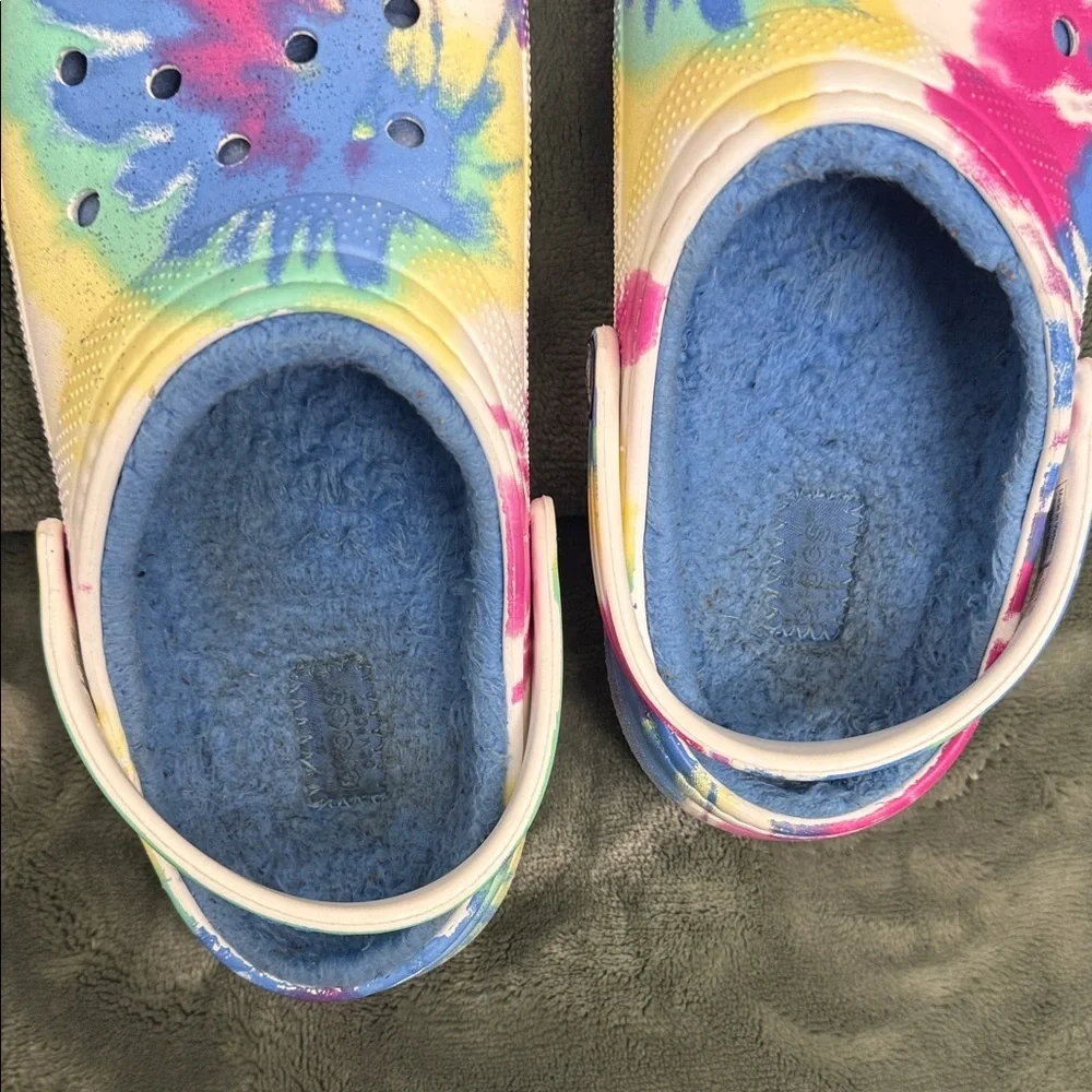 CROCS Kids Tie-Dye Slippers - Multicolor